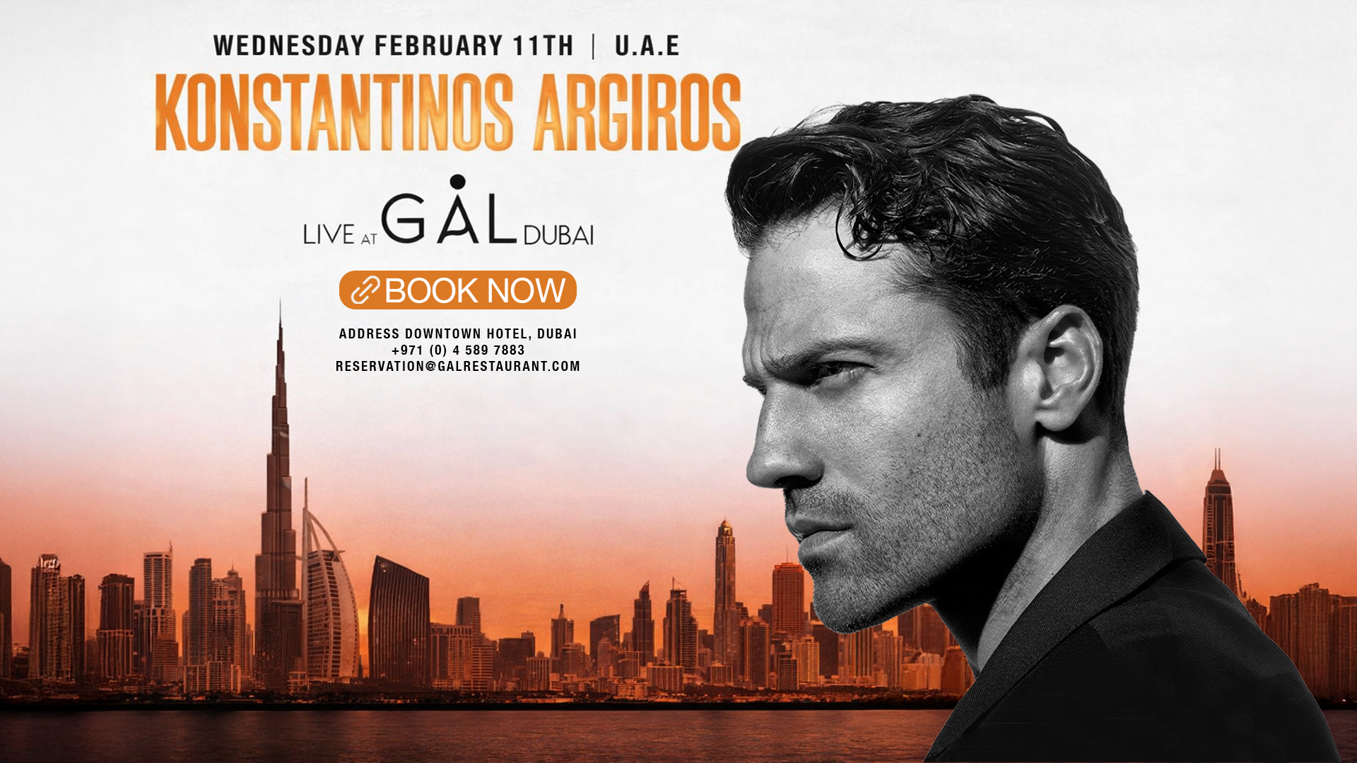 Konstantinos Argiros - Live at GÀL Dubai - Wednesday February 11th